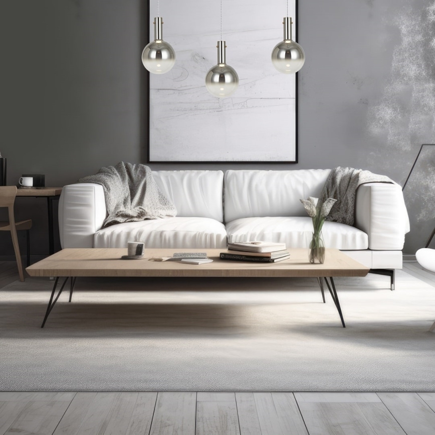 Lustra ar auklu TORONTO 1xGU10/8W/230V spīdīgi hromēts