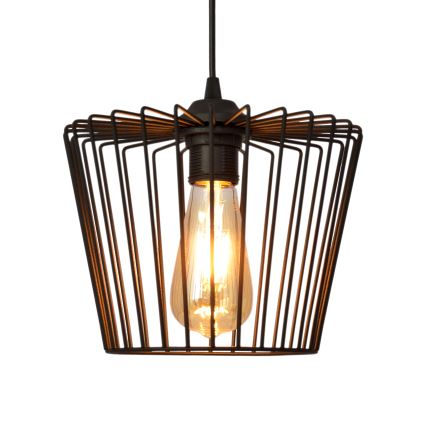 Lustra ar auklu TORRI 1xE27/15W/230V d. 23 cm melna