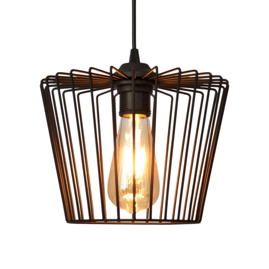 Lustra ar auklu TORRI 1xE27/15W/230V d. 23 cm melna