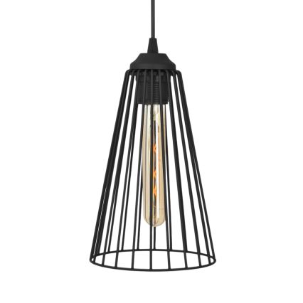 Lustra ar auklu TORRI 2xE27/15W/230V melna