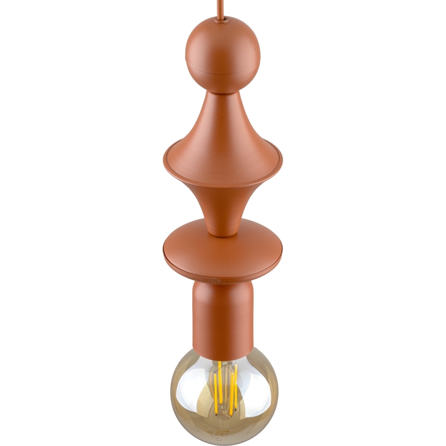 Lustra ar auklu TOWER 1xE27/15W/230V ķieģelis