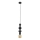 Lustra ar auklu TOWER 1xE27/15W/230V melna