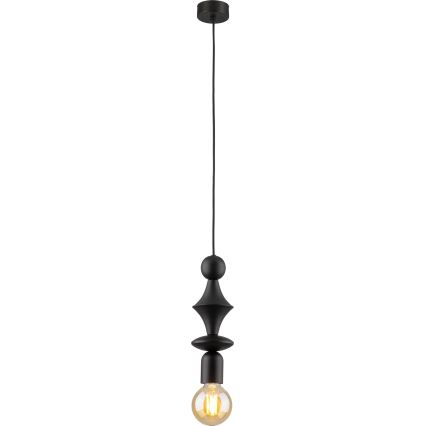 Lustra ar auklu TOWER 1xE27/15W/230V melna