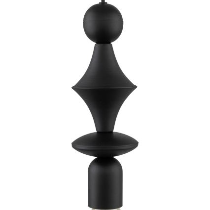 Lustra ar auklu TOWER 1xE27/15W/230V melna