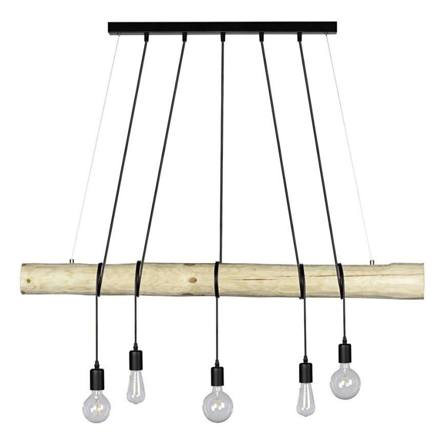 Lustra ar auklu TRABO 5xE27/60W/230V priede