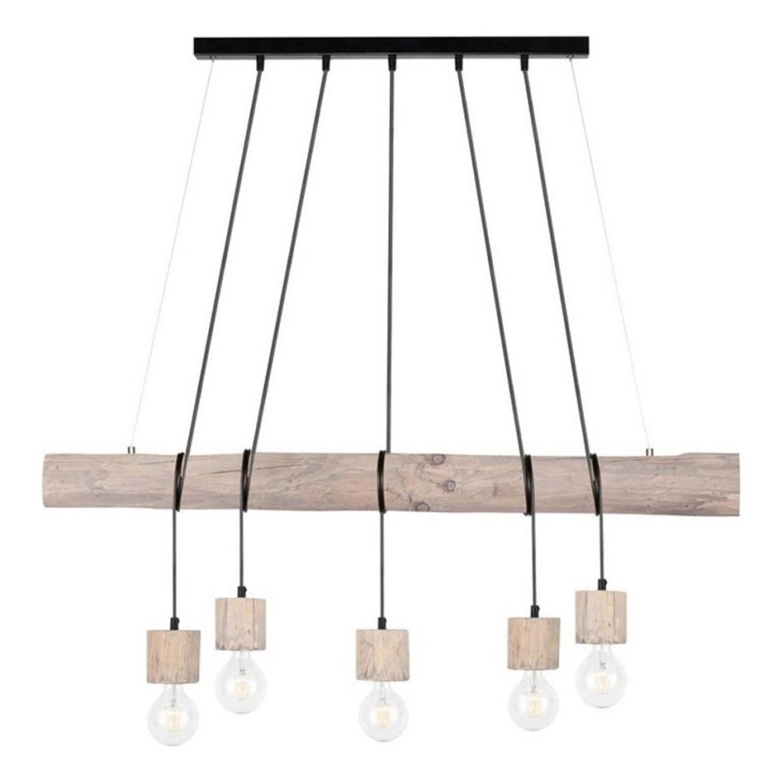 Lustra ar auklu TRABO 5xE27/60W/230V priede