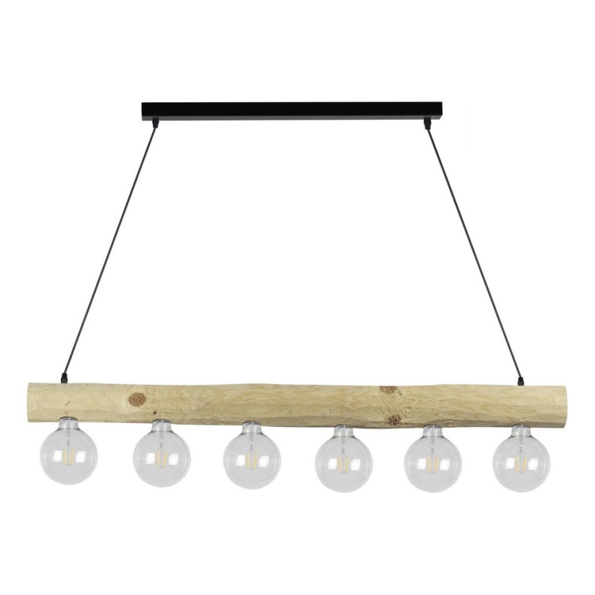 Lustra ar auklu TRABO 6xE27/60W/230V priede