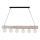 Lustra ar auklu TRABO 6xE27/60W/230V priede