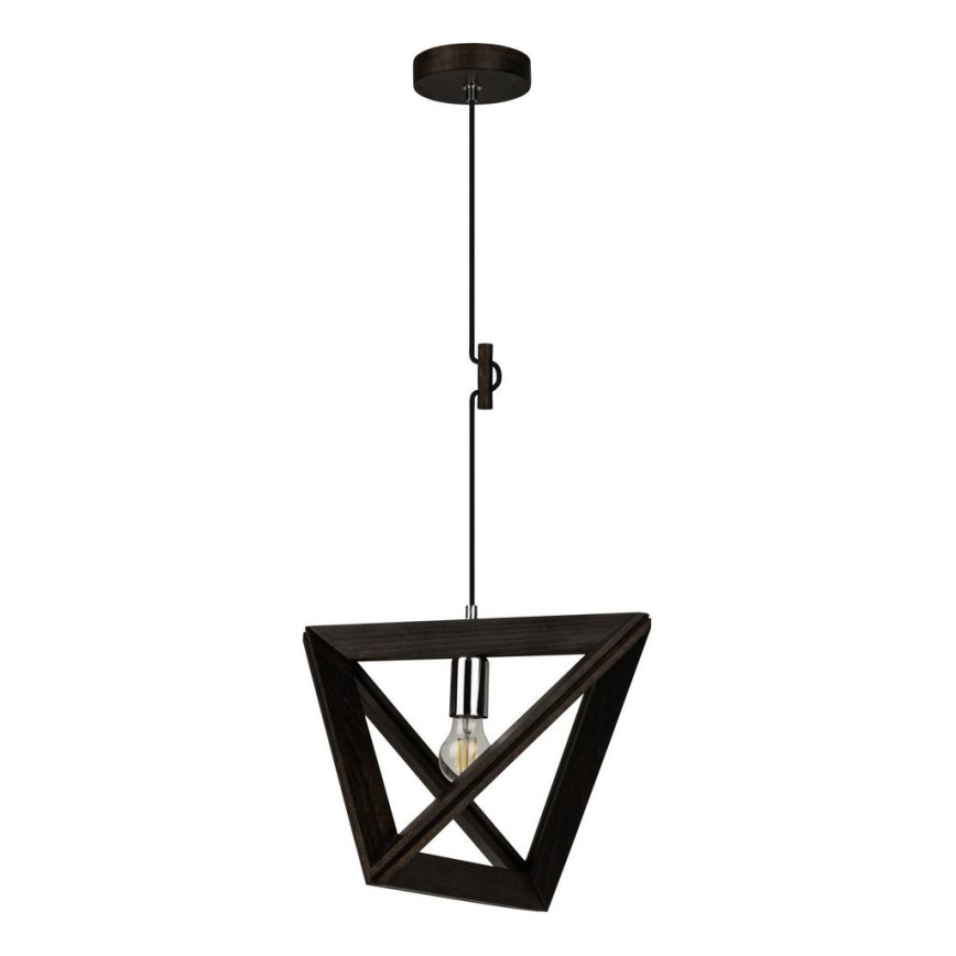 Lustra ar auklu TRIGONON 1xE27/60W/230V dižskābardis