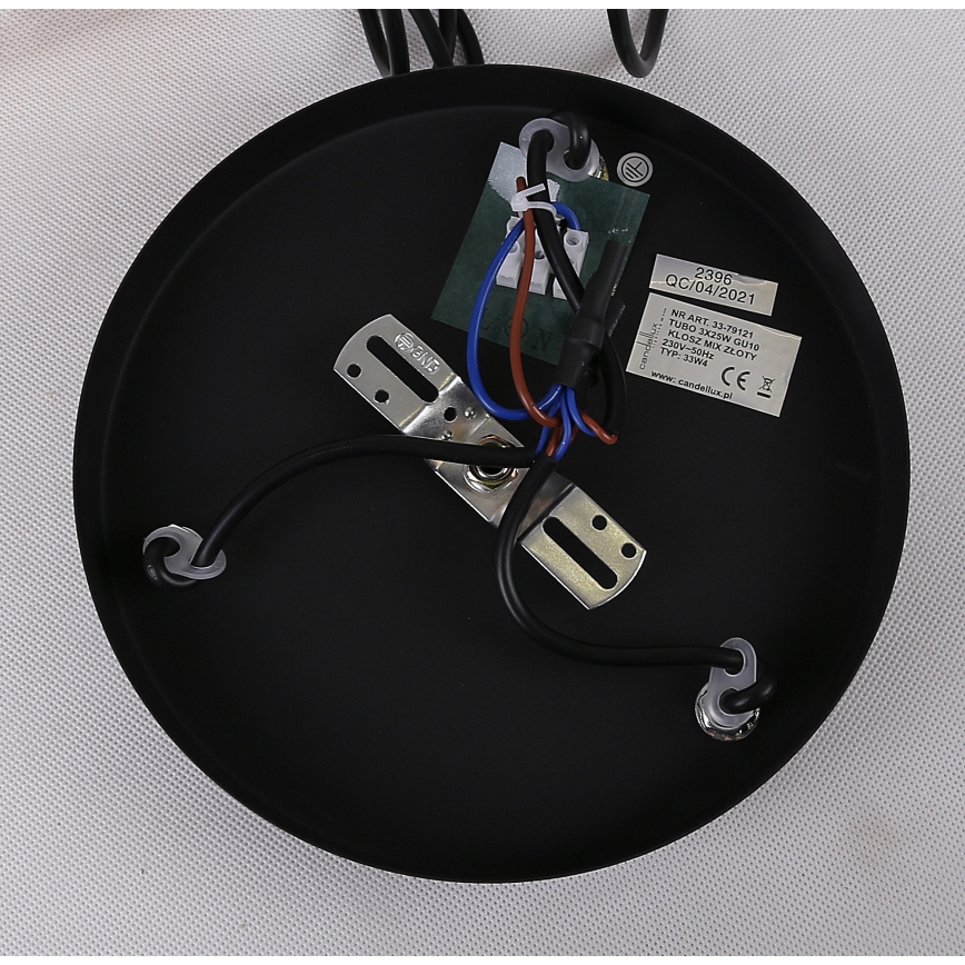 Lustra ar auklu TUBO 3xGU10/25W/230V