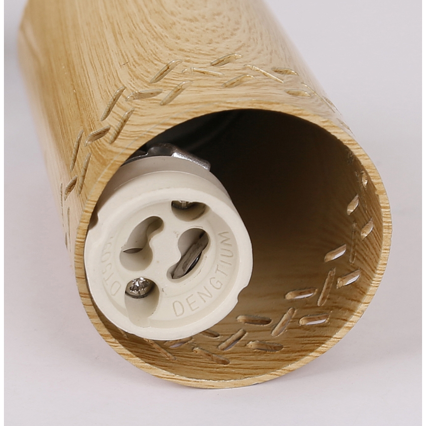Lustra ar auklu TUBO 3xGU10/25W/230V koka