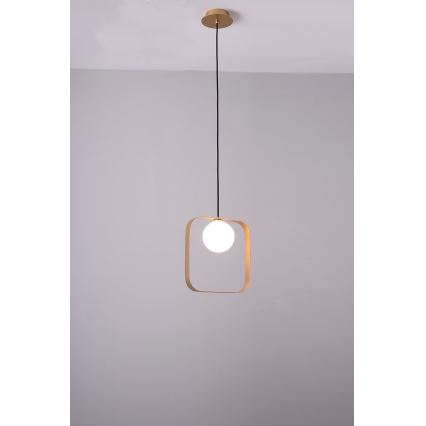 Lustra ar auklu TULA 1xG9/28W/230V leņķa zelta