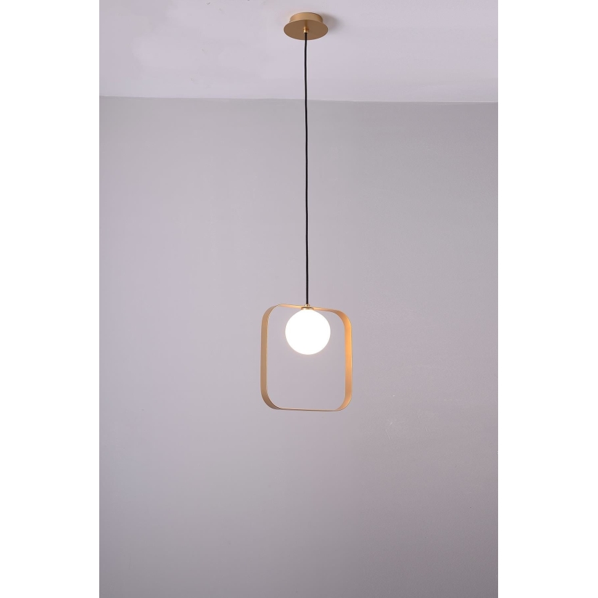 Lustra ar auklu TULA 1xG9/28W/230V leņķa zelta