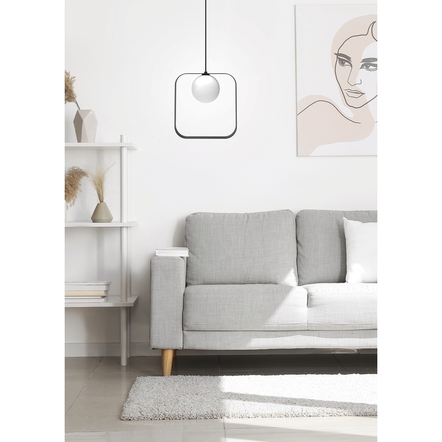 Lustra ar auklu TULA 1xG9/28W/230V lenķveida, melna