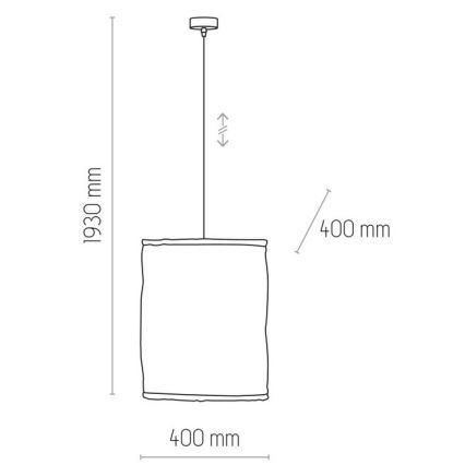 Lustra ar auklu TULUM 1xE27/15W/230V