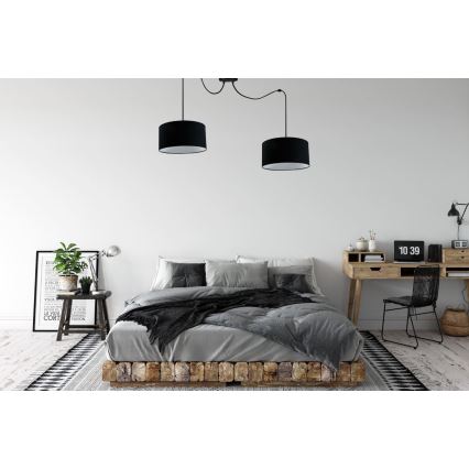 Lustra ar auklu TUZ 2xE27/60W/230V zirneklis