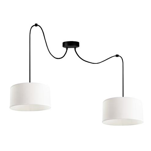 Lustra ar auklu TUZ 2xE27/60W/230V zirneklis