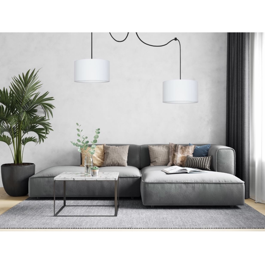 Lustra ar auklu TUZ 2xE27/60W/230V zirneklis
