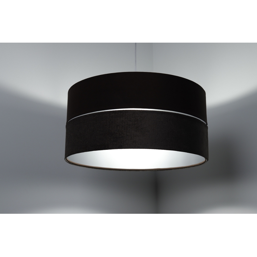 Lustra ar auklu TWIST 1xE27/60W/230V brūna/sudraba