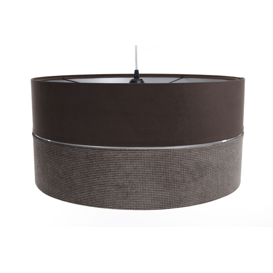 Lustra ar auklu TWIST 1xE27/60W/230V brūna/sudraba