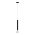 Lustra ar auklu TWISTER 1xE27/60W/230V melna