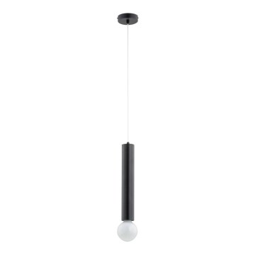 Lustra ar auklu TWISTER 1xE27/60W/230V melna
