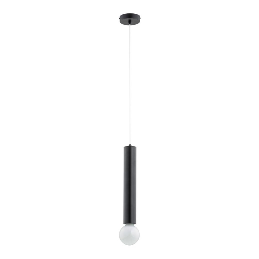 Lustra ar auklu TWISTER 1xE27/60W/230V melna