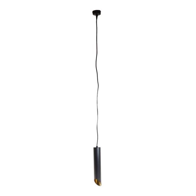 Lustra ar auklu VALDA 1xGU10/30W/230V 132 cm melna