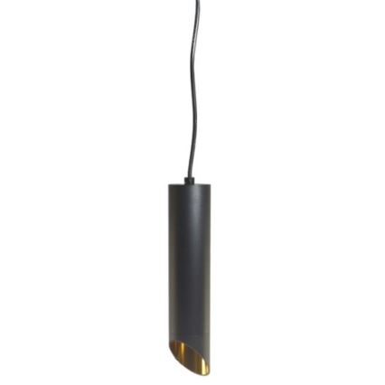Lustra ar auklu VALDA 1xGU10/60W/230V 132 cm melna