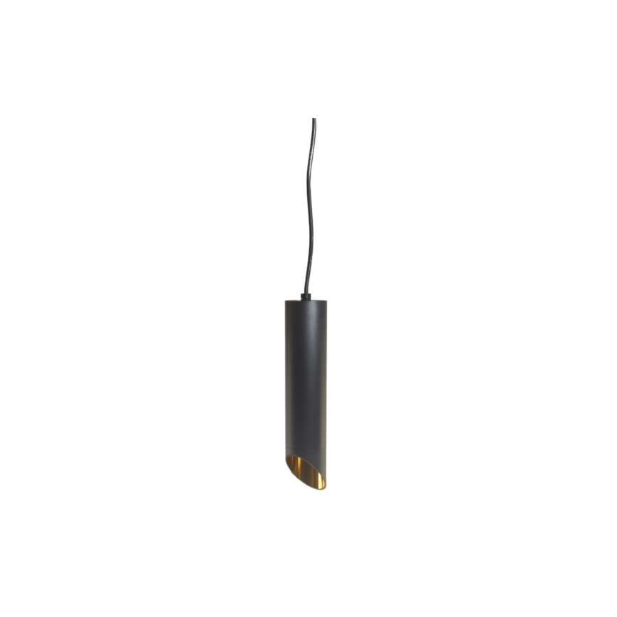 Lustra ar auklu VALDA 1xGU10/60W/230V 132 cm melna