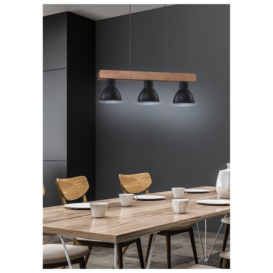 Lustra ar auklu VARIO 3xE27/60W/230V Bērzs