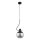 Lustra ar auklu VELTO ENIGMA 1xE27/15W/230V melna/dūmakains