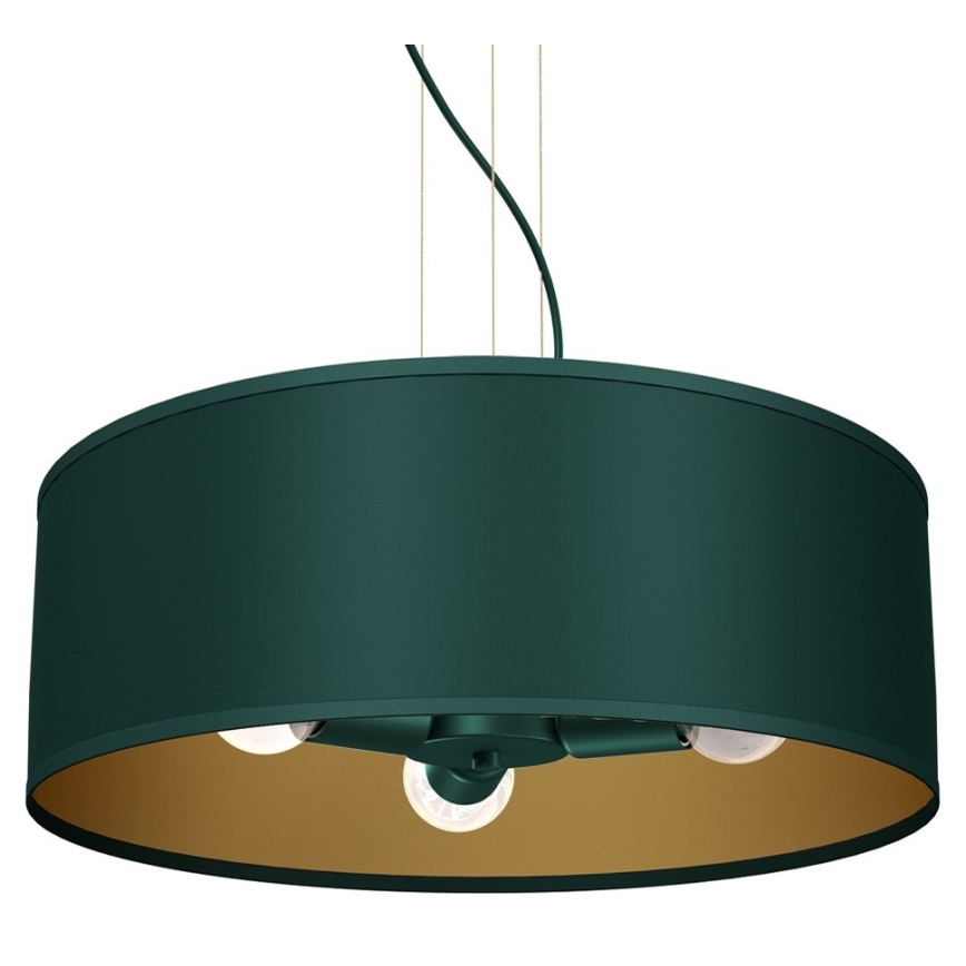 Lustra ar auklu VERDE 3xE27/60W/230V zaļa