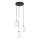 Lustra ar auklu VERDI 3xE27/15W/230V d. 30 cm melna/balta