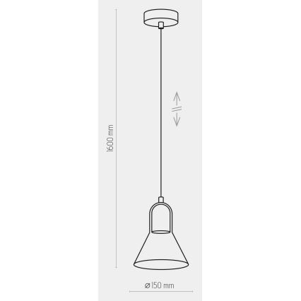 Lustra ar auklu VICHY 1xGU10/10W/230V