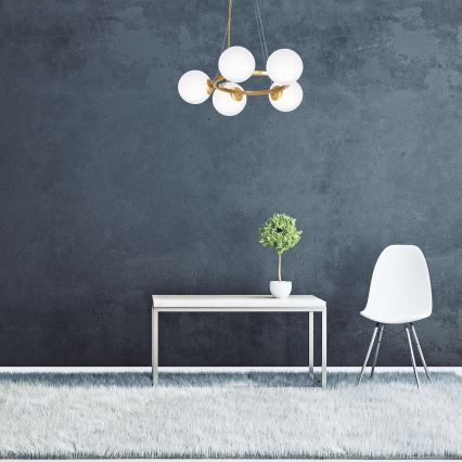 Lustra ar auklu VIENNA 5xE14/40W/230V