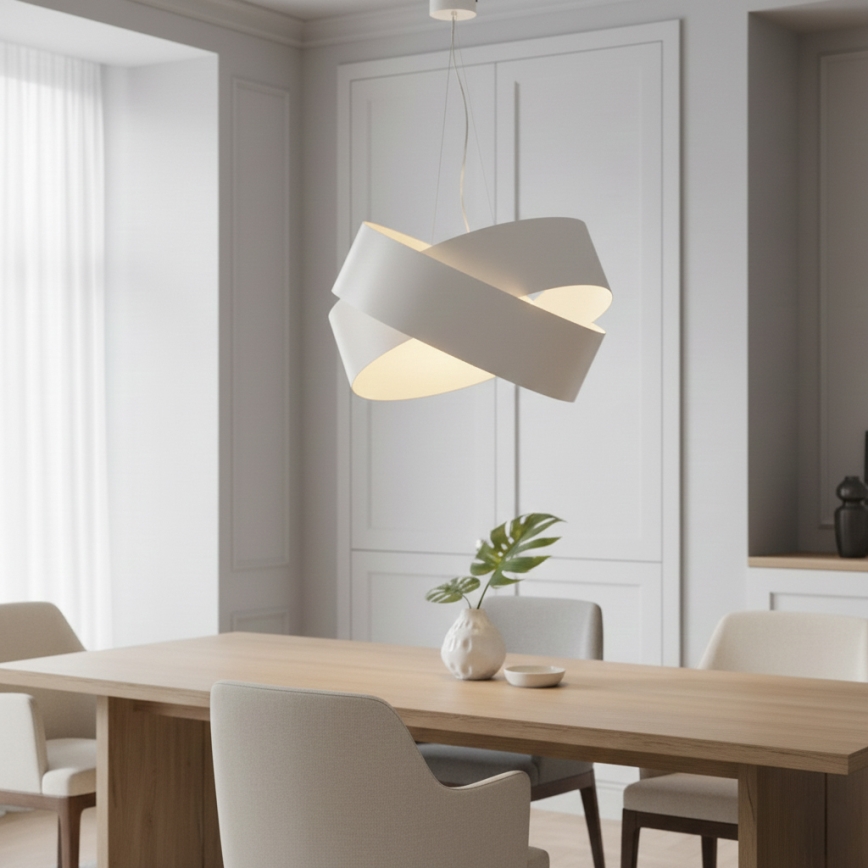 Lustra ar auklu VIENO 3xE27/15W/230V balta