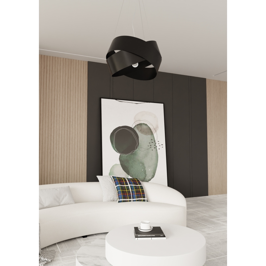 Lustra ar auklu VIENO 3xE27/15W/230V melna
