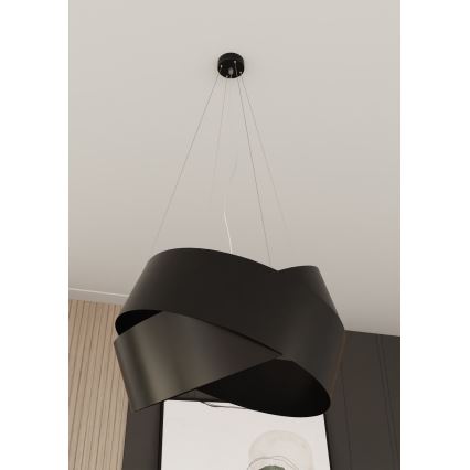 Lustra ar auklu VIENO 3xE27/15W/230V melna