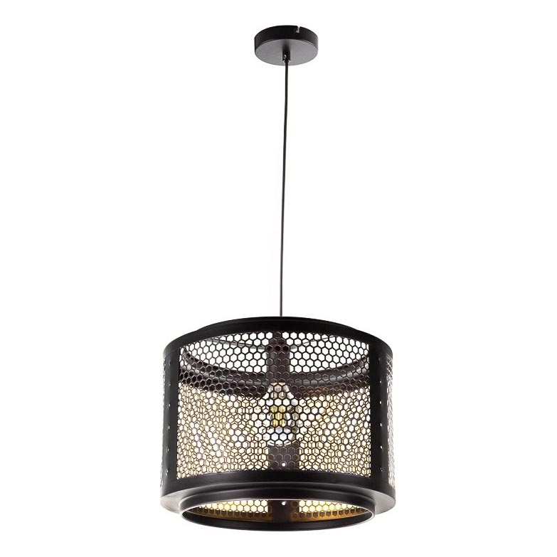 Lustra ar auklu VITO 1xE27/40W/230V melna