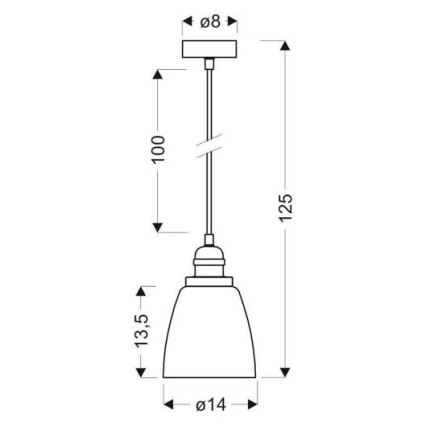 Lustra ar auklu VOICE 1xE27/40W/230V