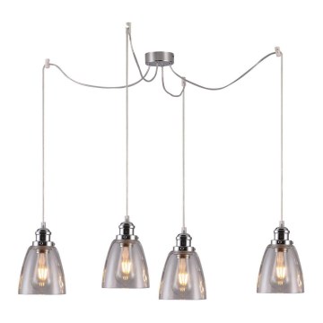 Lustra ar auklu VOICE 4xE27/40W/230V zirneklis
