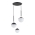 Lustra ar auklu VOLDA 3xE14/10W/230V d. 44 cm melna