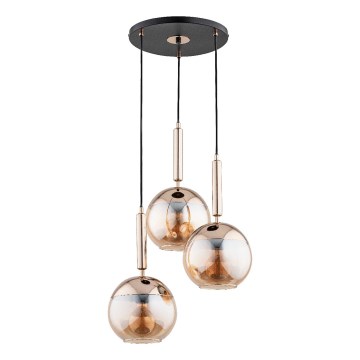 Lustra ar auklu VOLDA 3xE27/15W/230V d. 52 cm misiņš