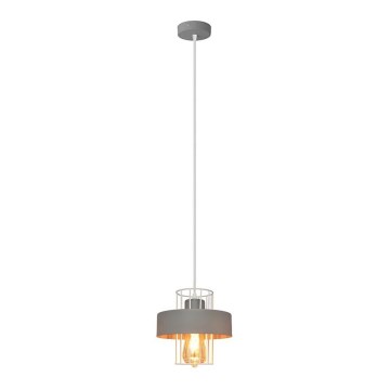 Lustra ar auklu VOLTA 1xE27/15W/230V pelēka