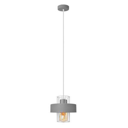 Lustra ar auklu VOLTA 1xE27/15W/230V pelēka