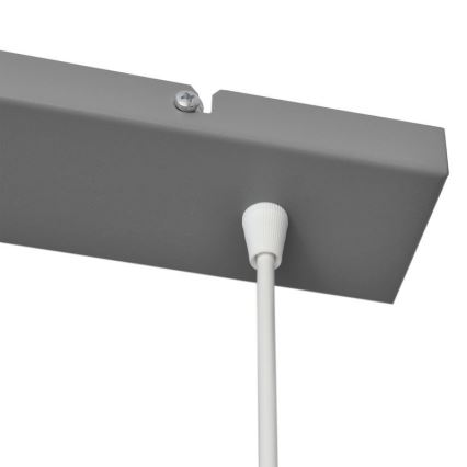 Lustra ar auklu VOLTA 2xE27/15W/230V pelēka