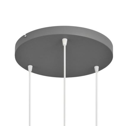 Lustra ar auklu VOLTA 3xE27/15W/230V d. 42 cm pelēka