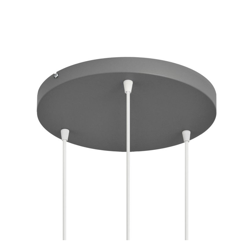 Lustra ar auklu VOLTA 3xE27/15W/230V d. 42 cm pelēka