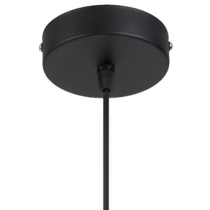 Lustra ar auklu WILL 1xE27/60W/230V melna